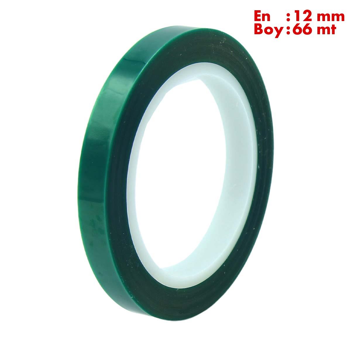 Boss TapeÇift Taraflı BantlarIsıya Dayanıklı Polyester Maskeleme Bandı En:12mm Boy:66mt