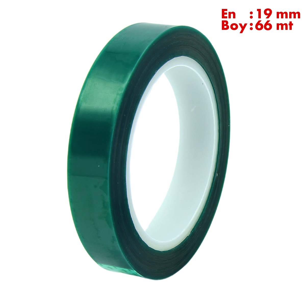 Boss TapeÇift Taraflı BantlarIsıya Dayanıklı Polyester Maskeleme Bandı En:19mm Boy:66mt
