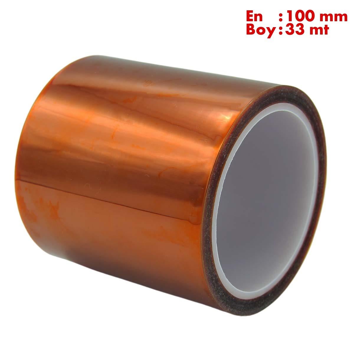 Boss TapeMaskeleme BantlarıKapton Bant 260 Dereceye Dayanıklı Bant En:100mm Boy:33mt