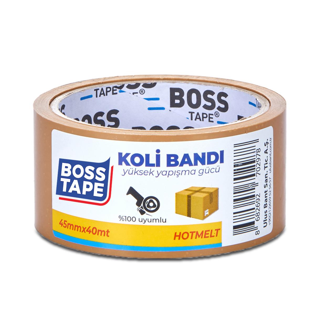 Boss TapeElektrik BantlarıKoli Bandı Taba Renkli En:45mm Boy:40mt