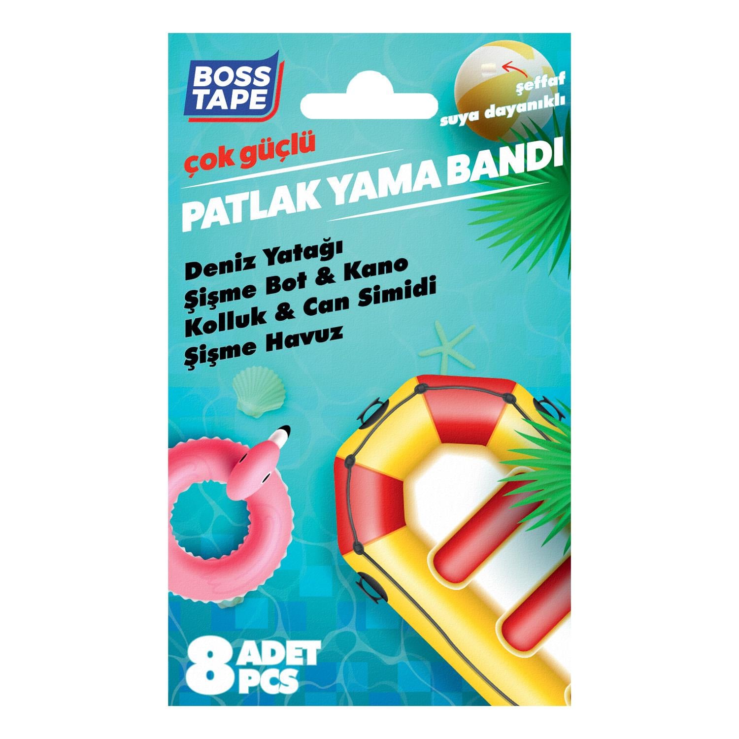 Boss Tapeİzolasyon BantlarıPatlak Yama Tamir Bandı Şişme Top Bot Kolluk Pilates Topu Patlak Yaması
