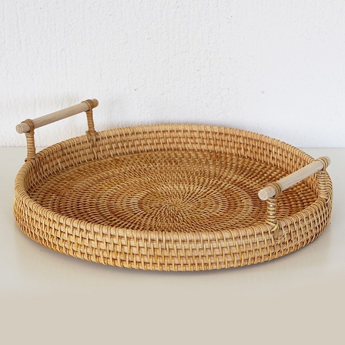 Akra El Yapımı Rattan Tepsi