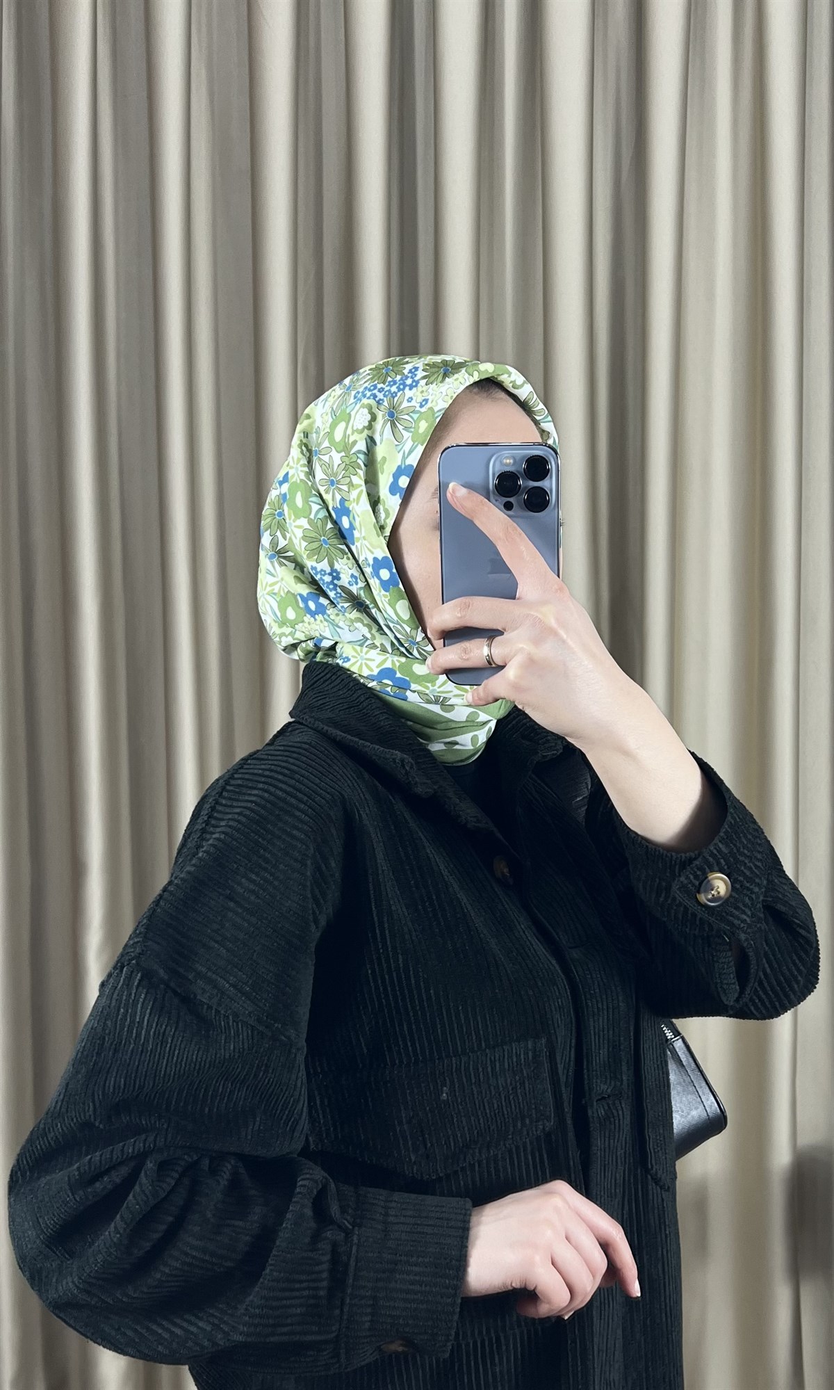 Fitilli Kadife Gömlek Zümrüt