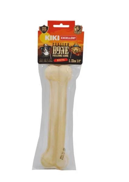 Kiki Excellent Beyaz Pres Kemik Sığır Derisinden Tekli Paket 22 cm