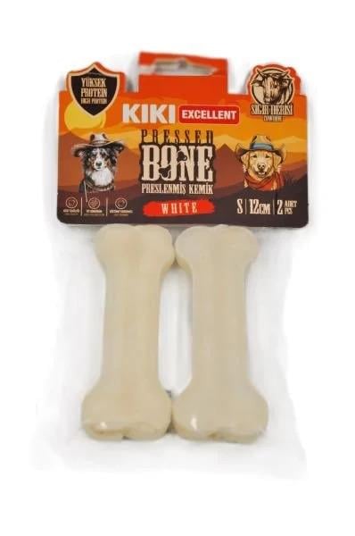 Kiki Excellent Beyaz Pres Kemik Sığır Derisinden 2li Paket 12 cm