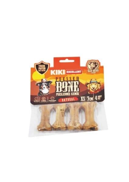 Kiki Excellent Naturel Pres Kemik Sığır Derisinden  4lü Paket 7 cm