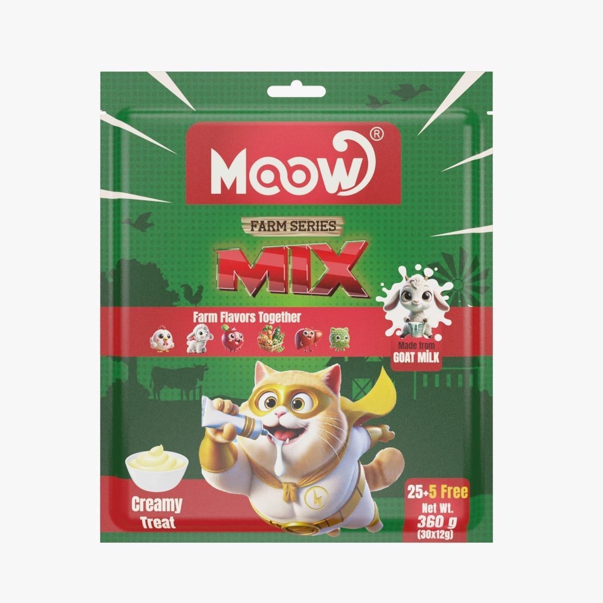 Moow Karışık 6 Lezzetli Çiftlik Serisi & Keçi Sütlü Krema 30'lu