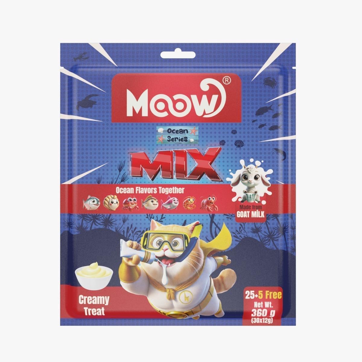 Moow Karışık 7 Lezzetli Okyanus Serisi & Keçi Sütlü Krema 30'lu