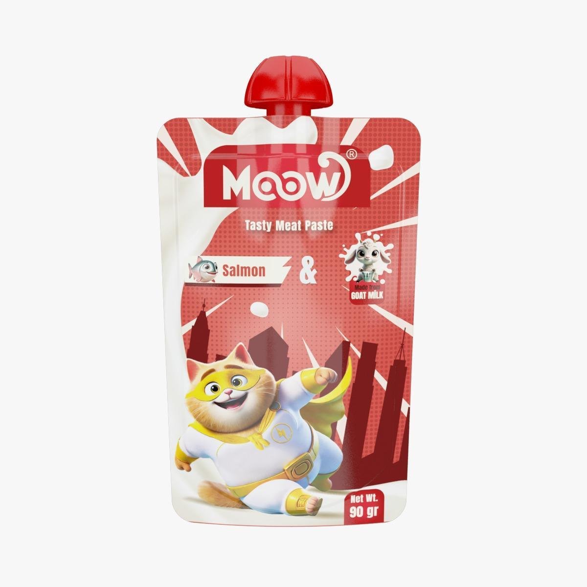 Moow Somonlu & Keçi Sütlü Kitten Et Ezme 90 g * 12 Paket