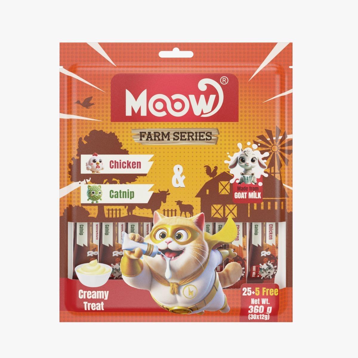 Moow Tavuklu & Kedi Nane & Keçi Sütlü Krema 30'lu