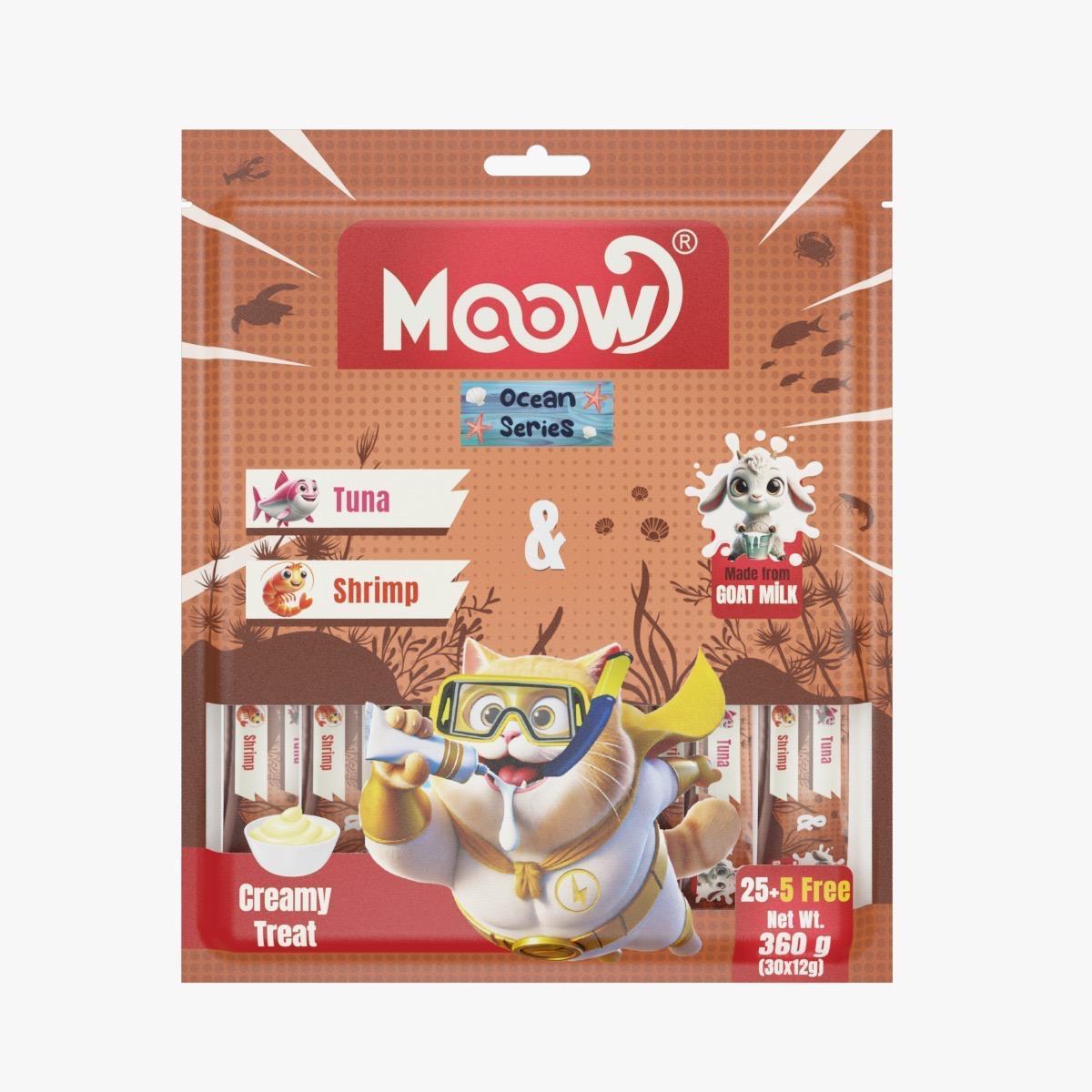 Moow  Ton Balıklı & Karidesli & Keçi Sütlü Krema 30'lu