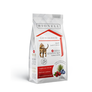 Bionell Adult Kuzu Etli ve Somonlu Kedi Maması 10 kg