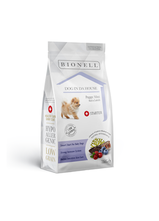 Bionell Mini ve Küçük Irk Yavru Köpek Maması Kuzu Etli 3 kg