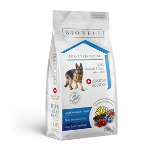 Bionell Orta ve Büyük Irk Yetişkin Köpek Maması Kuzu Etli 12 kg
