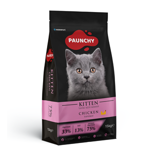 Pouncy Tavuklu Yavru Kedi Maması 15 kg