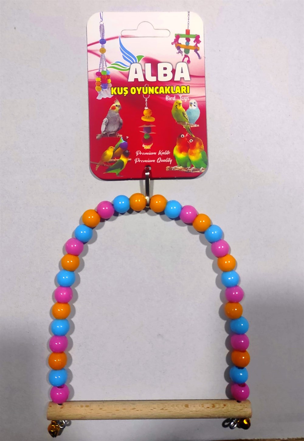Alba Boncuklu Salıncak Kuş Oyuncağı 