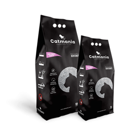 Catmania Premium 10 L İri Taneli Bebek Pudralı Kokulu Renkli Tanecikli Topaklanan Kedi Kumu