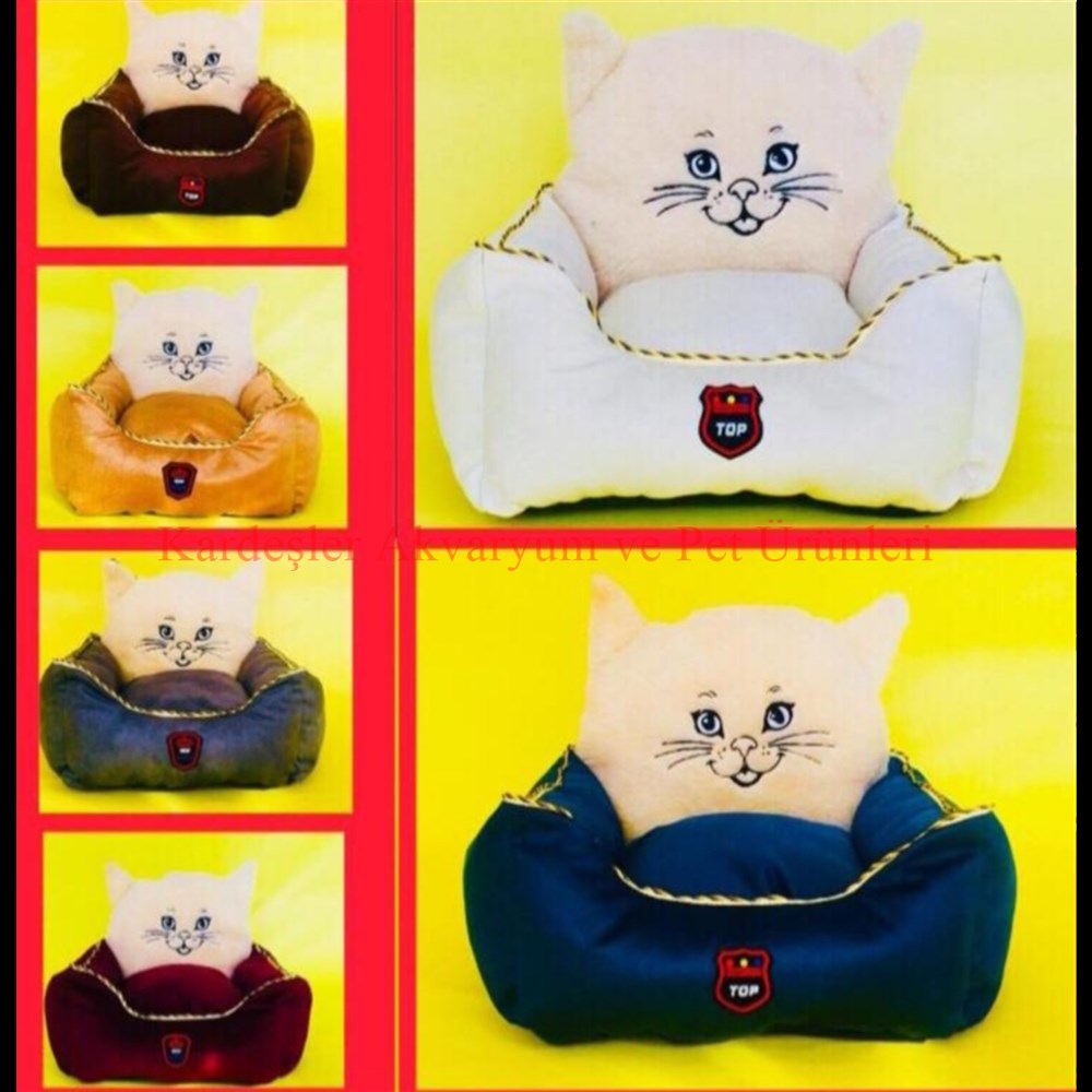 Kedi Kafalı Yatak 