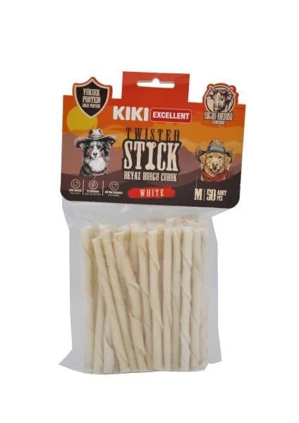 Kiki Excellent Beyaz Burgu Kemik Sığır Derisinden 50li Paket