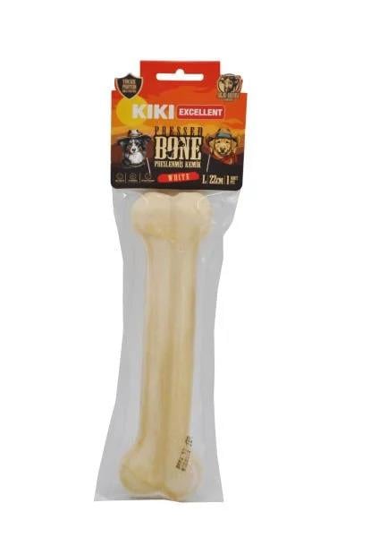 Kiki Excellent Beyaz Pres Kemik Sığır Derisinden Tekli Paket 22 cm