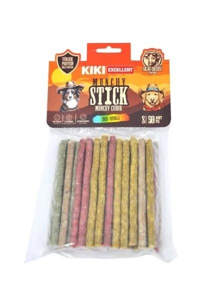 Kiki Excellent İnce Renkli Munchy Çubuk 50li Paket