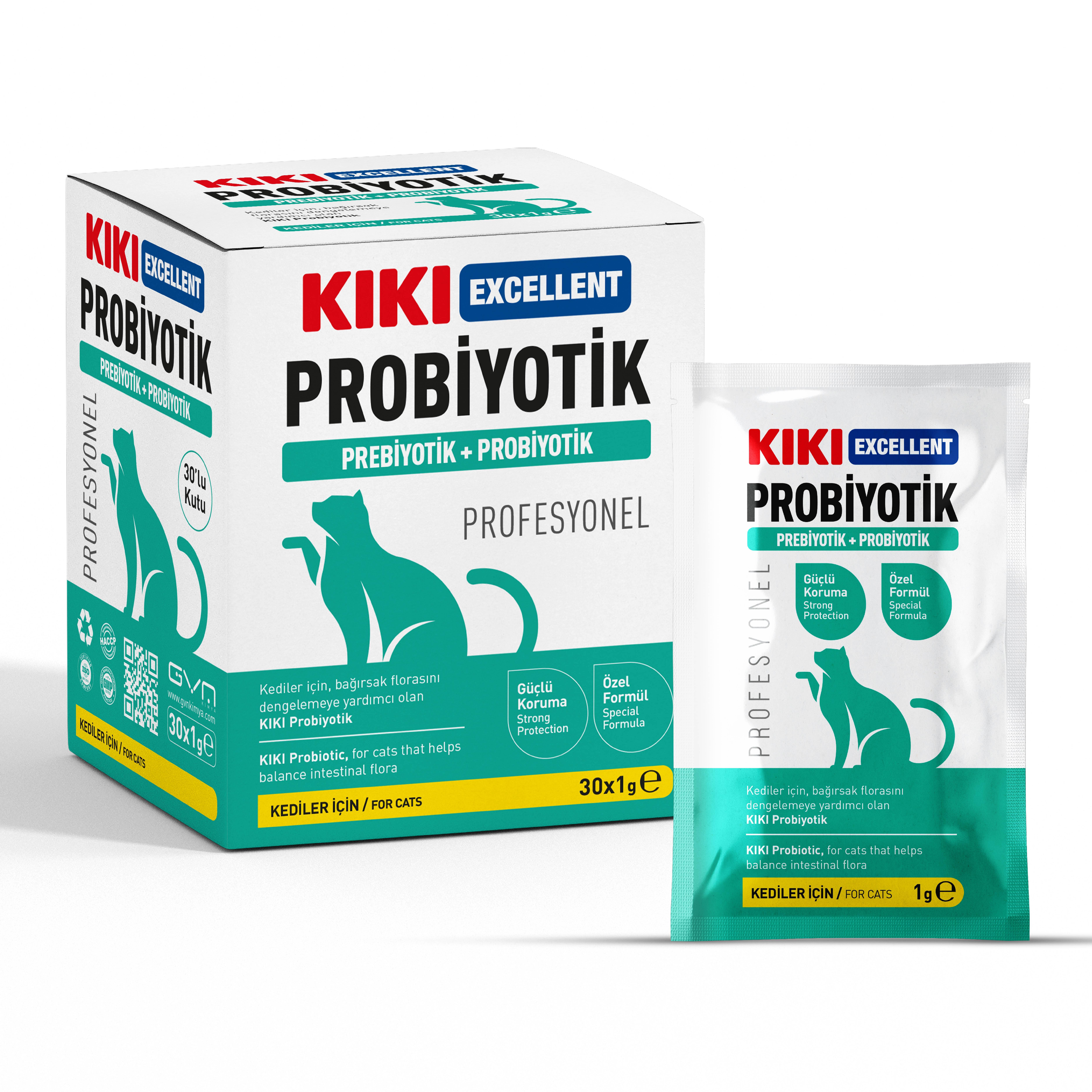 Kiki Excellent Kedi Probiyotik Saşe 1 g * 30 adet