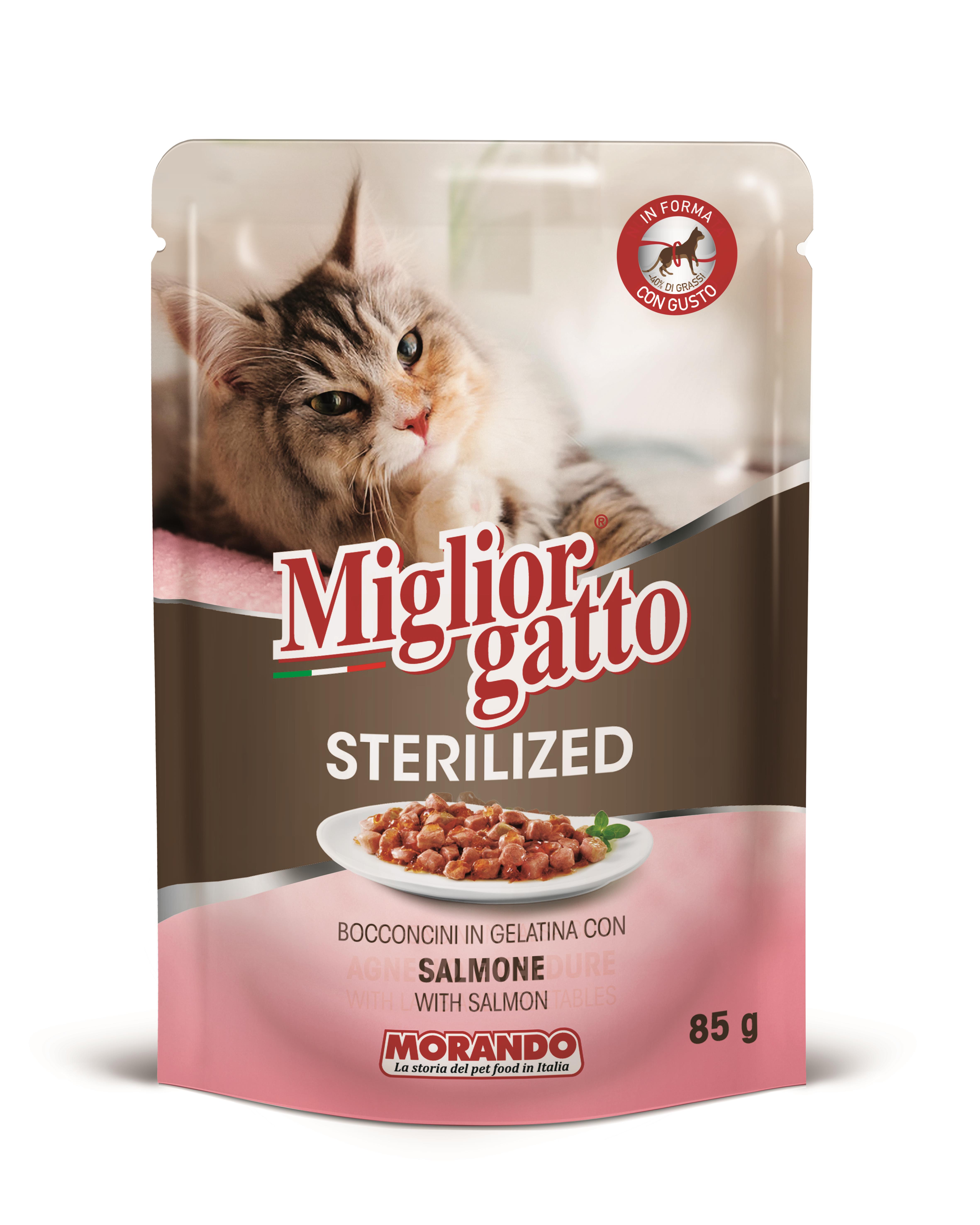Miglior Gatto Somonlu Sterilized Yaş Kedi Maması 85 G