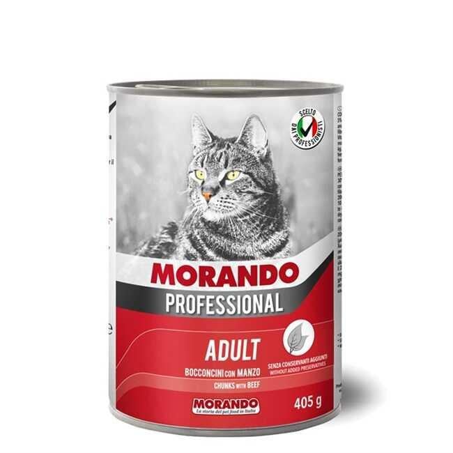 Morando Biftek Parçacıklı Kedi Konservesi 405 gr