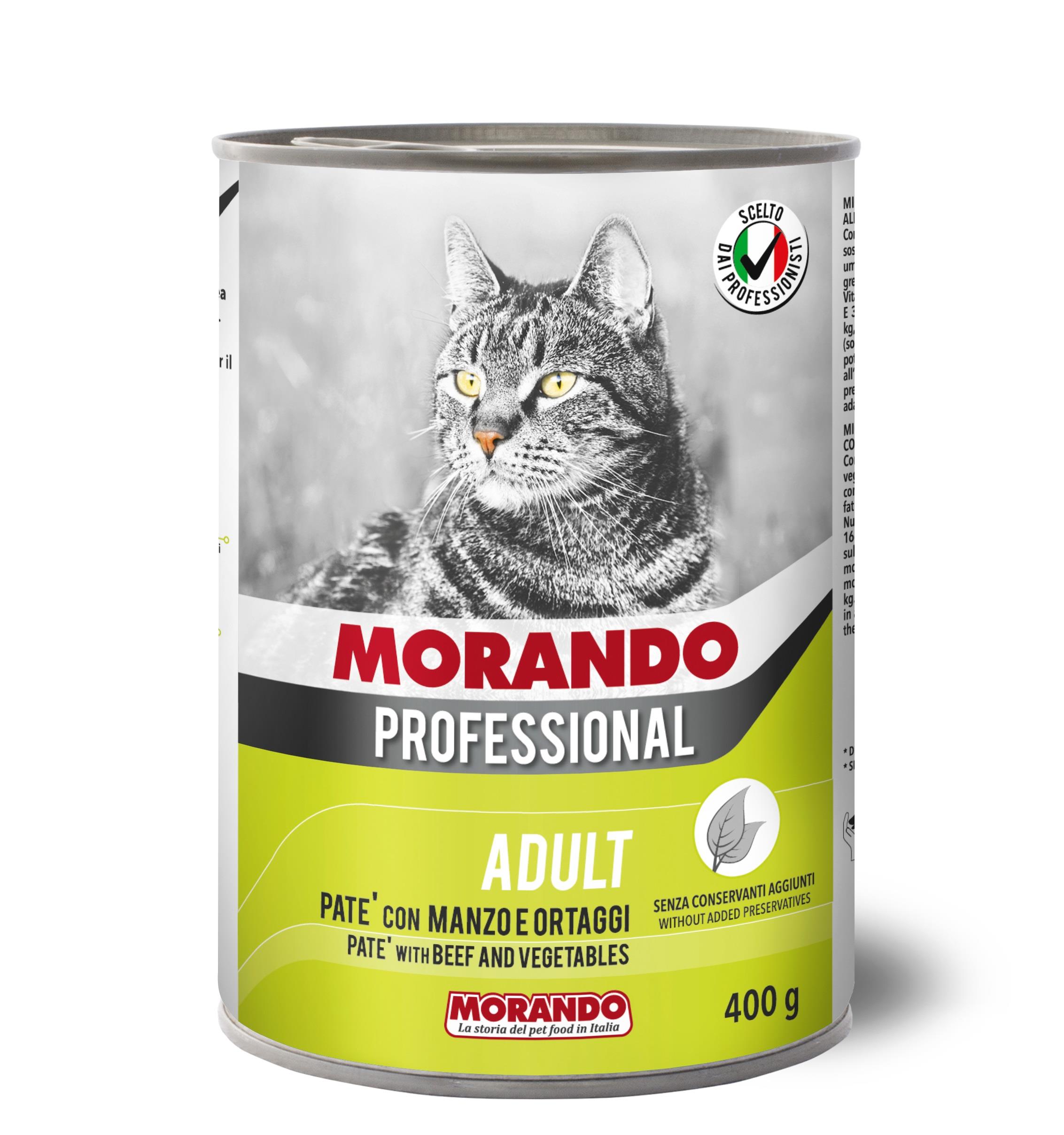 Morando Biftekli & Sebzeli Kedi Konservesi Pate 400 gr