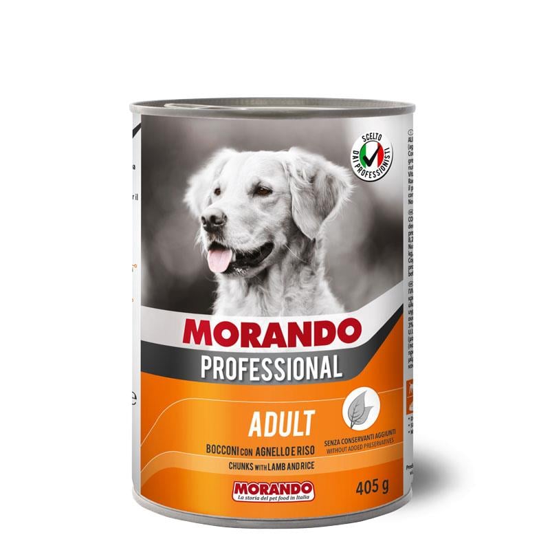 Morando Kuzu Etli & Pirinçli Köpek Konservesi 405 gr