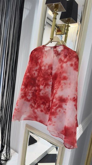 Pelrinli Batik Desenli  Bluz