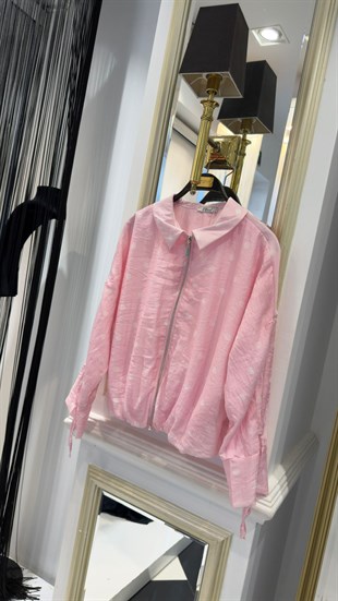 Puantiyeli Bomber Ceket 