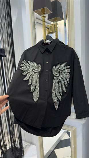 İncili Pul Detay Gömlek