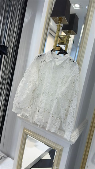  Dantel Detay Gömlek