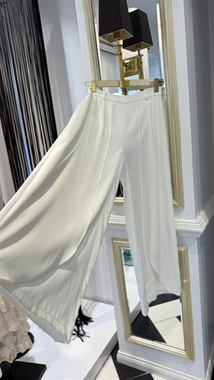 Ön Yırtmaç Detay Palazzo Pantolon