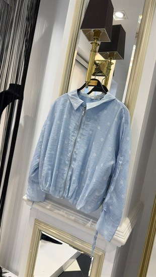 Puantiyeli Bomber Ceket 