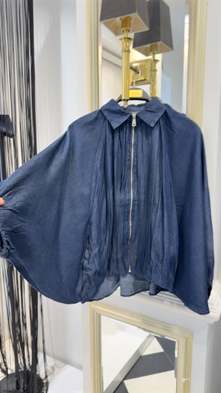 Bomber Fermuar Detay Ceket