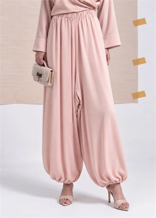 Saten Şalvar Pantalon