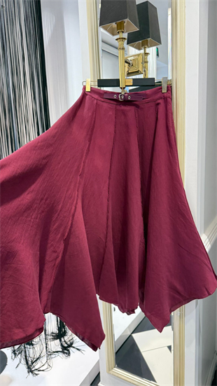  Kemer Detay Asimetrik Etek