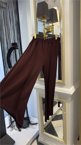 Beli Büzgülü Pantalonlu Takım