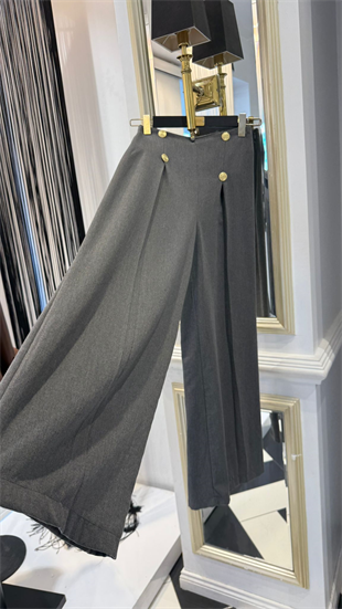 Düğme Detay Palazzo Pantolon