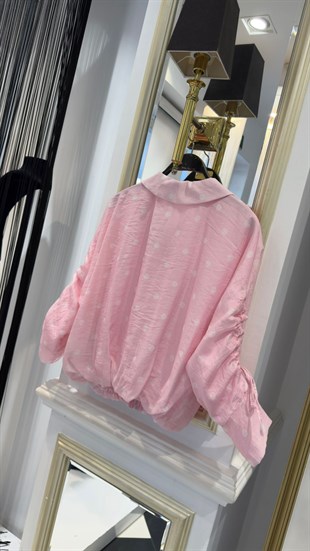 Puantiyeli Bomber Ceket 
