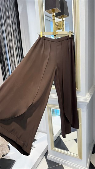 Ön Yırtmaç Detay Palazzo Pantolon