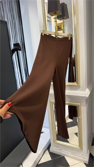 Asimetreik kesim taşlı Pantalonlu Takım