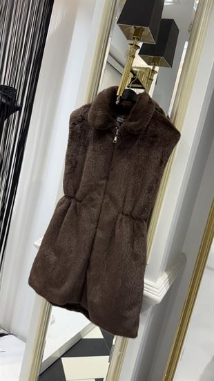 Bel Lastikli Peluş Yelek