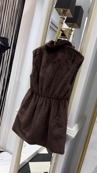 Bel Lastikli Peluş Yelek