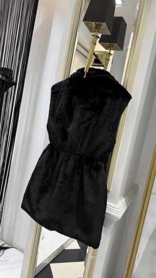 Bel Lastikli Peluş Yelek