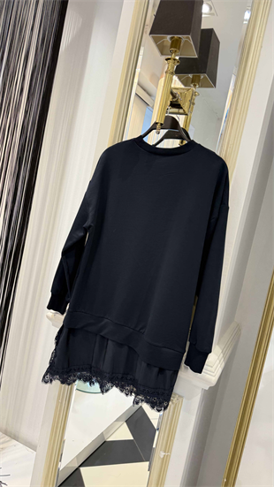 Dantel Detay Sweat Tunik