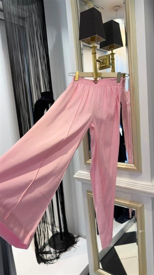 Crop Ceketli Pantalonlu Takım