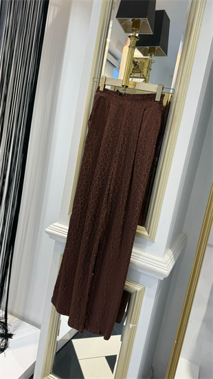 Jakar Desenli Palazzo Pantolon